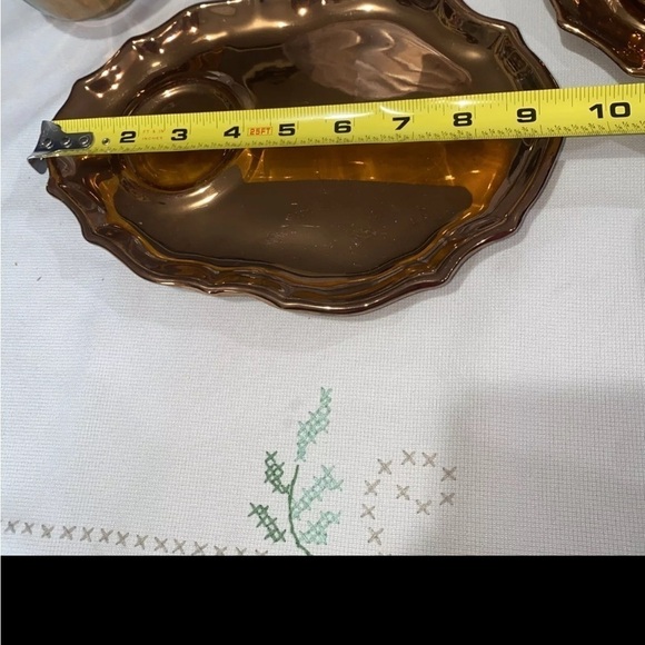 Vtg Italian PV Peasant Village Bronze Ceramic Plate w/ Matching Mug set of 2 - Picture 9 of 10